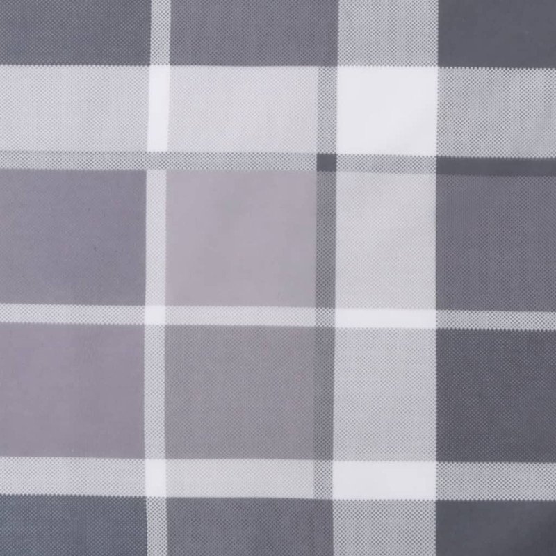 vidaXL Podložka na ležadlo, sivé kocky 186x58x3 cm, oxfordská látka
