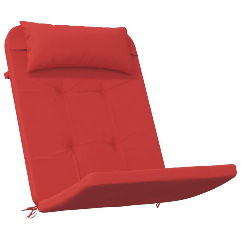 vidaXL Podušky na stoličky Adirondack 2 ks červené oxfordská látka