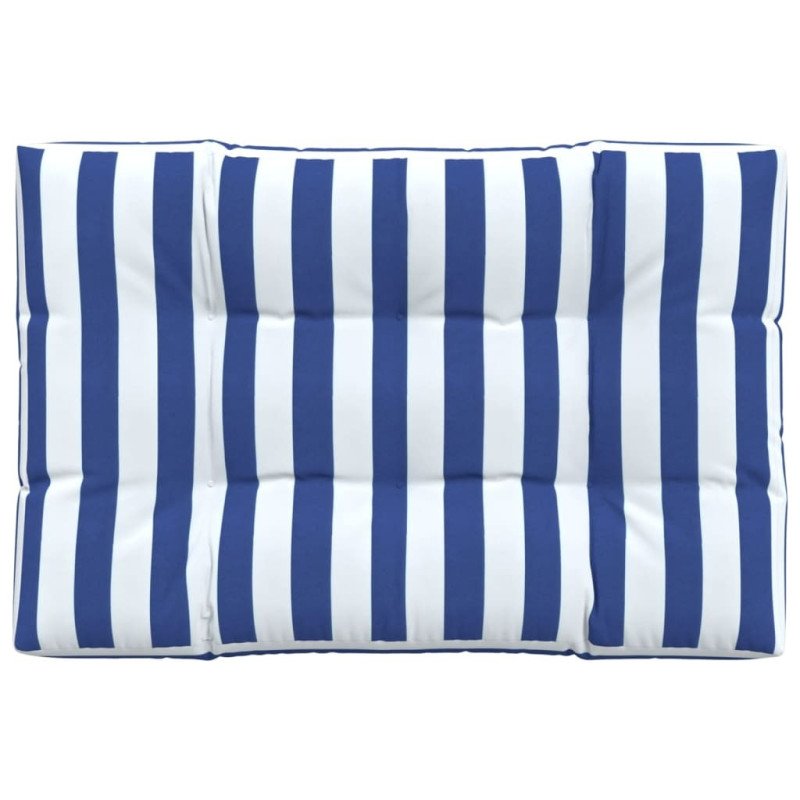 vidaXL Poduška na paletovú pohovku modro-biele pruhy 120x80x12cm látka