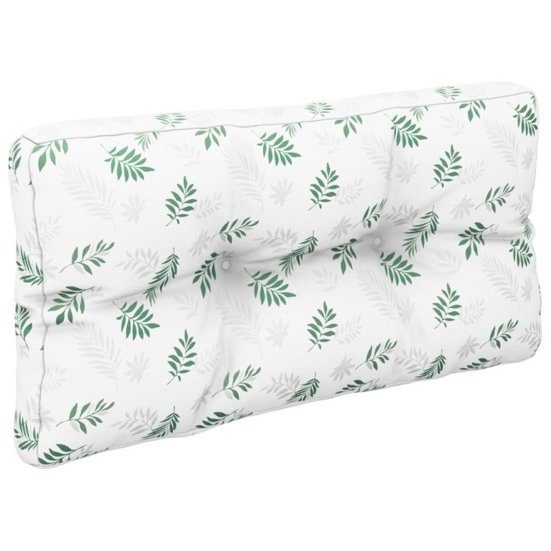 vidaXL Poduška na paletovú pohovku vzor listov 80x40x12 cm látka