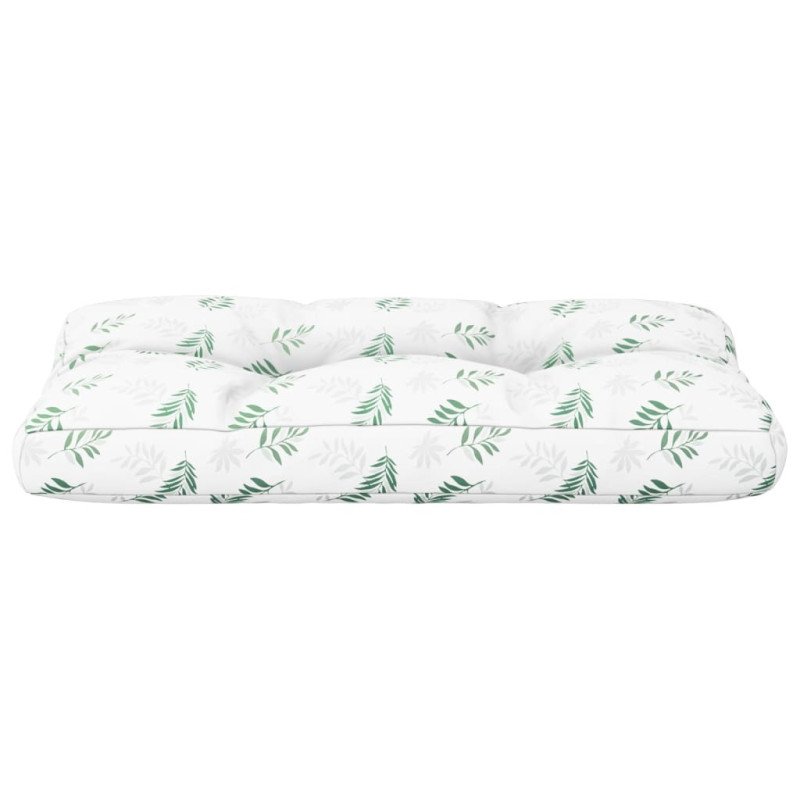 vidaXL Poduška na paletovú pohovku vzor listov 80x40x12 cm látka