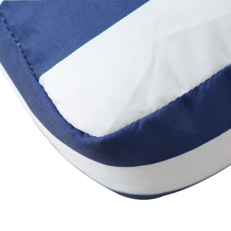 vidaXL Poduška na paletovú pohovku modro-biele pruhy 60x61,5x10 látka