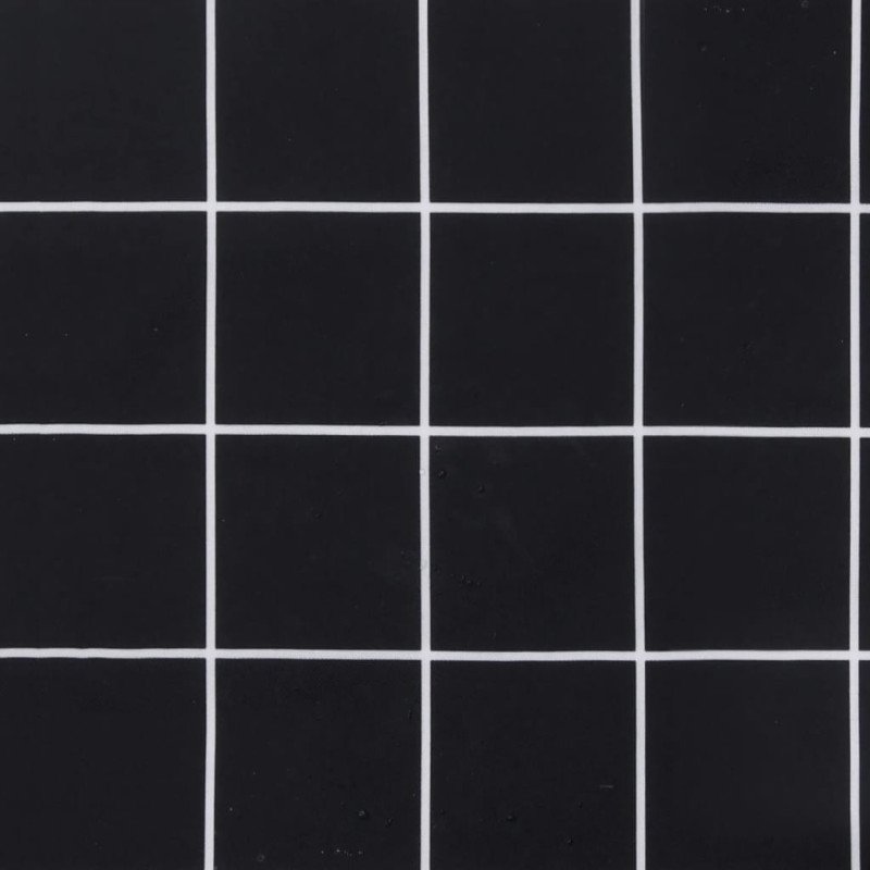 vidaXL Podložky na záhradné stoličky 4 ks čierne kocky 50x50x3cm látka
