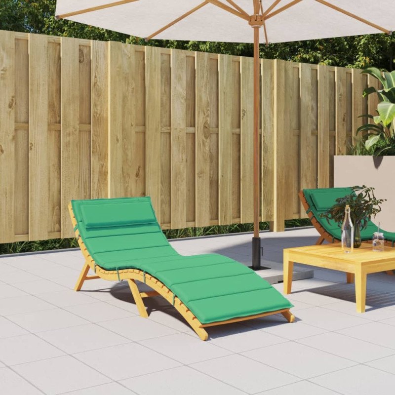 vidaXL Podložka na ležadlo zelená 180x60x3 cm oxfordská látka