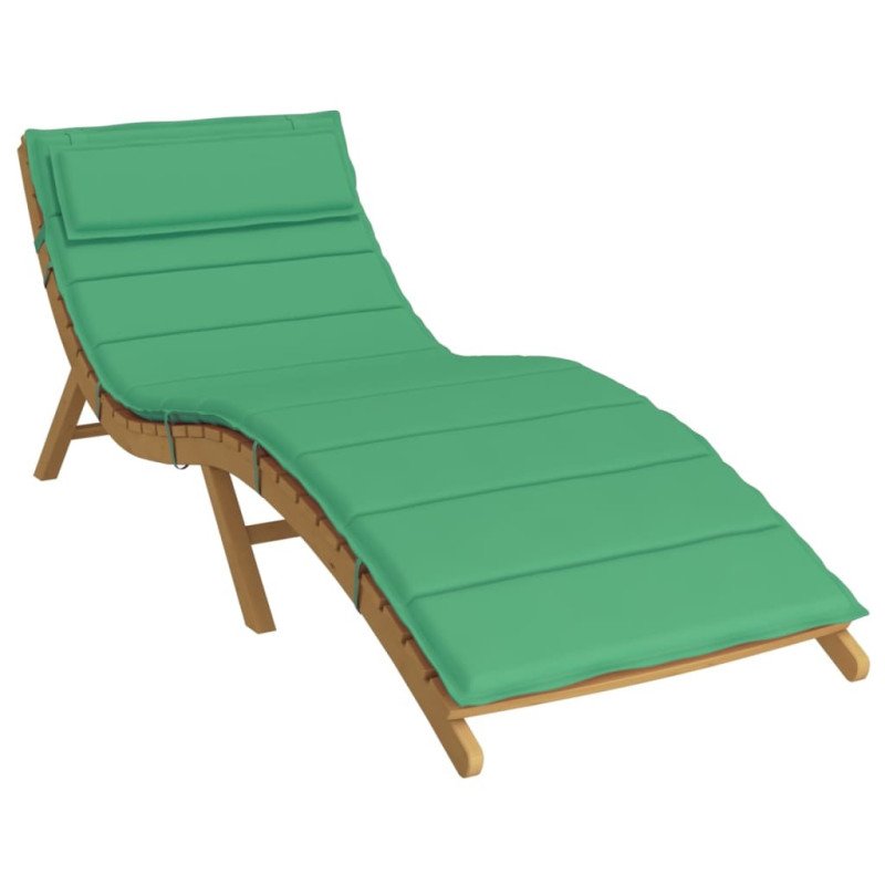 vidaXL Podložka na ležadlo zelená 180x60x3 cm oxfordská látka