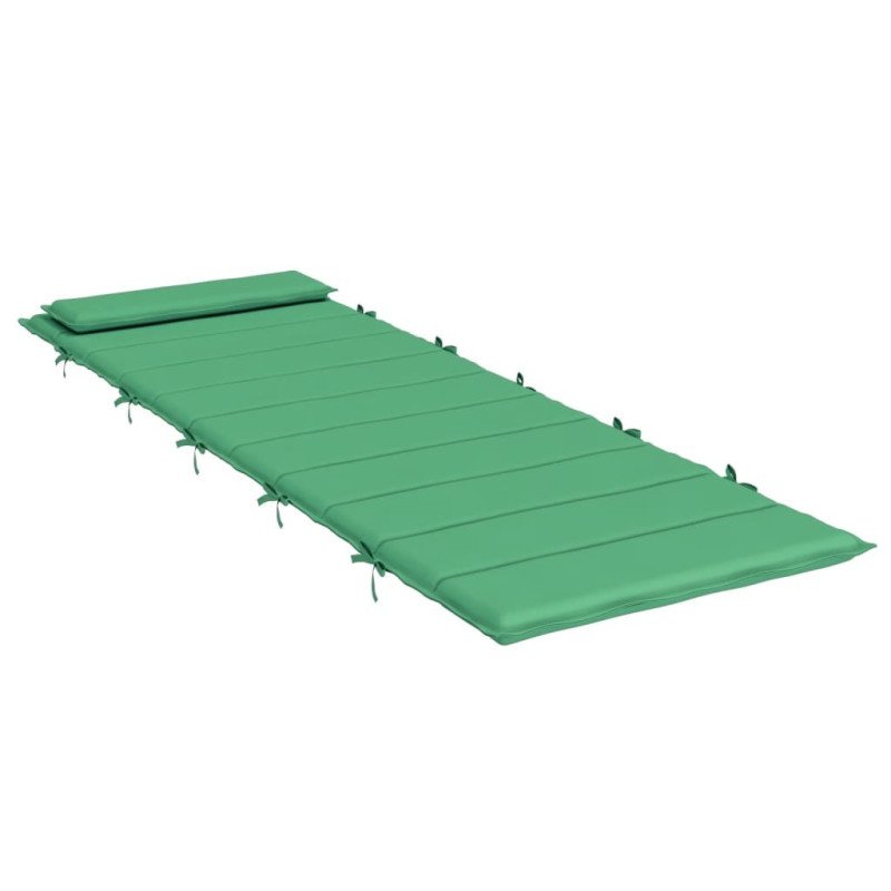 vidaXL Podložka na ležadlo zelená 180x60x3 cm oxfordská látka