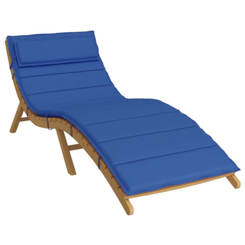 vidaXL Podložka na ležadlo kráľovská modrá 180x60x3cm oxfordská látka
