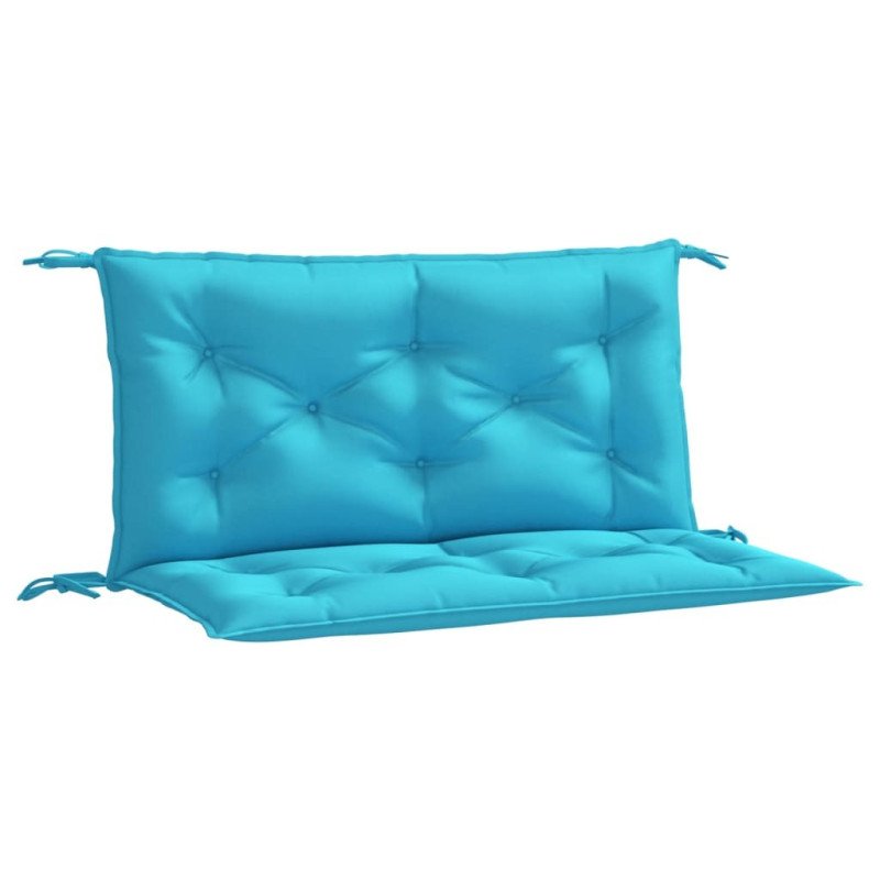 vidaXL Podložky na záhradnú lavičku 2 ks tyrkysové 100x50x7 cm látka