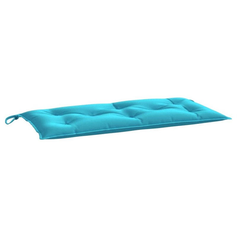 vidaXL Podložky na záhradnú lavičku 2 ks tyrkysové 100x50x7 cm látka