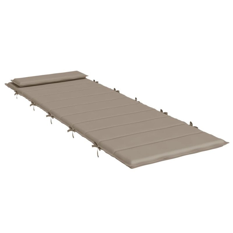 vidaXL Podložka na ležadlo sivohnedá 180x60x3 cm oxfordská látka