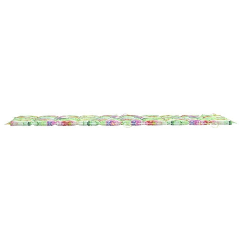 vidaXL Podložka na ležadlo, vzor s listami 186x58x3cm, oxfordská látka