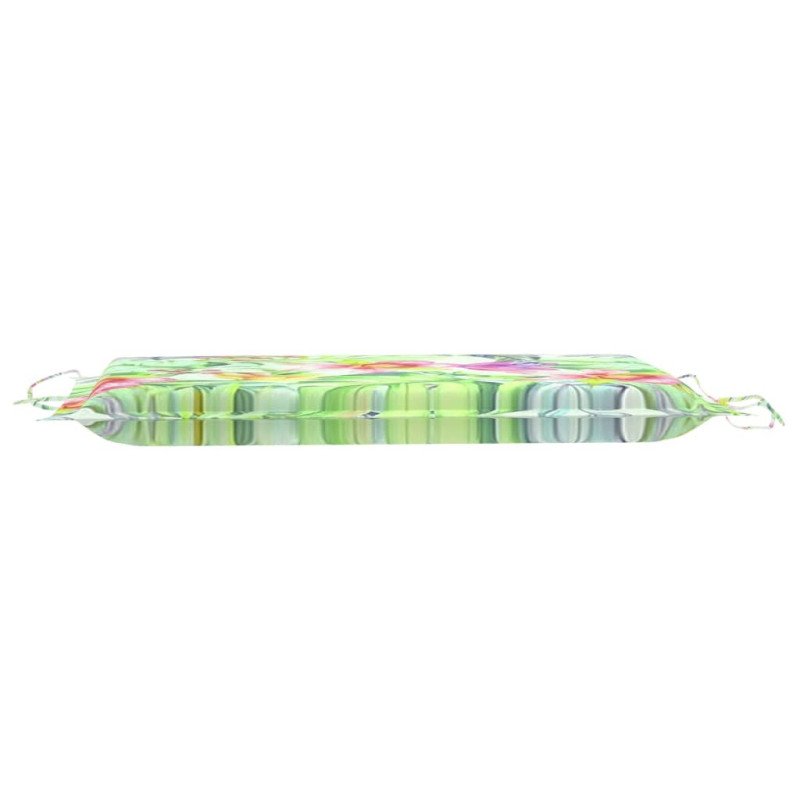 vidaXL Podložka na ležadlo, vzor s listami 186x58x3cm, oxfordská látka