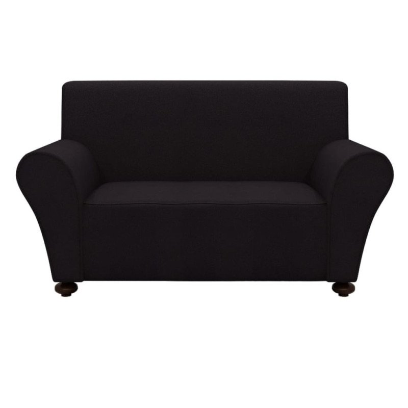 vidaXL Naťahovací prehoz na sedačku, čierny, polyester