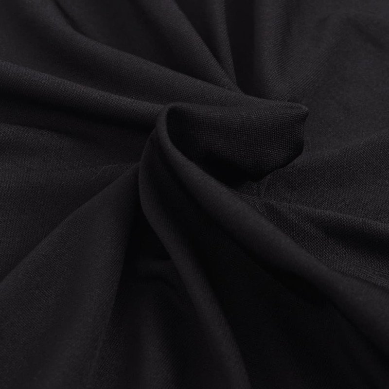 vidaXL Naťahovací prehoz na sedačku, čierny, polyester
