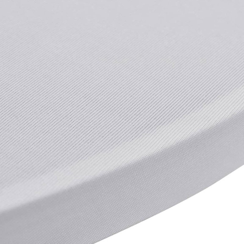 vidaXL Obrusy na stojaci stôl 4 ks biele ?60 cm naťahovacie
