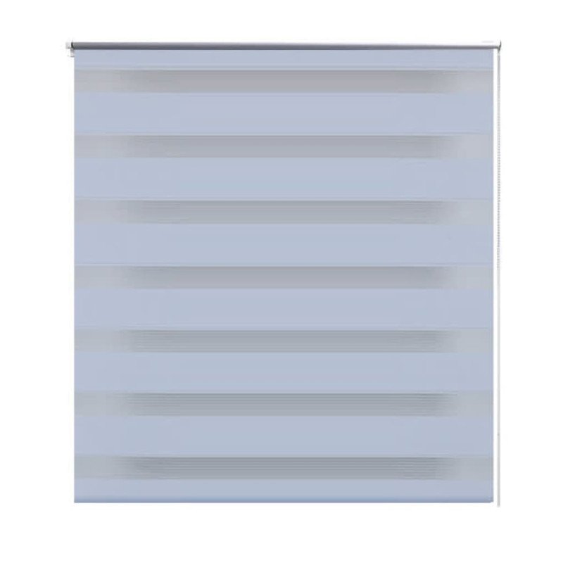 Roleta vzor zebra, 70 x 120 cm, biela
