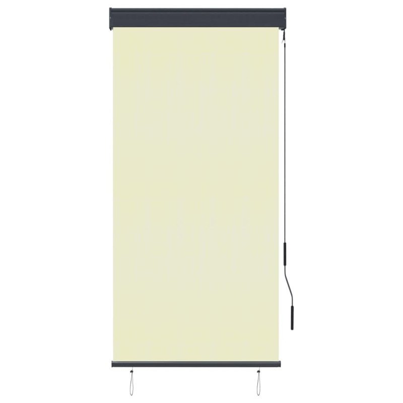 vidaXL Vonkajšia zatemňovacia roleta 80x250 cm krémová