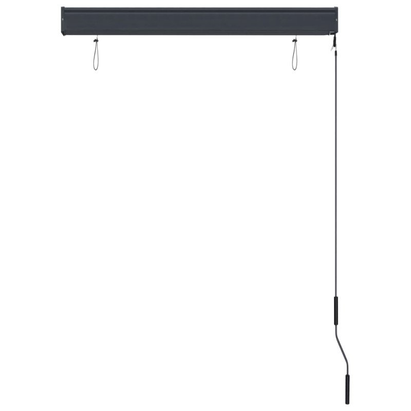 vidaXL Vonkajšia zatemňovacia roleta 100x250 cm antracitová