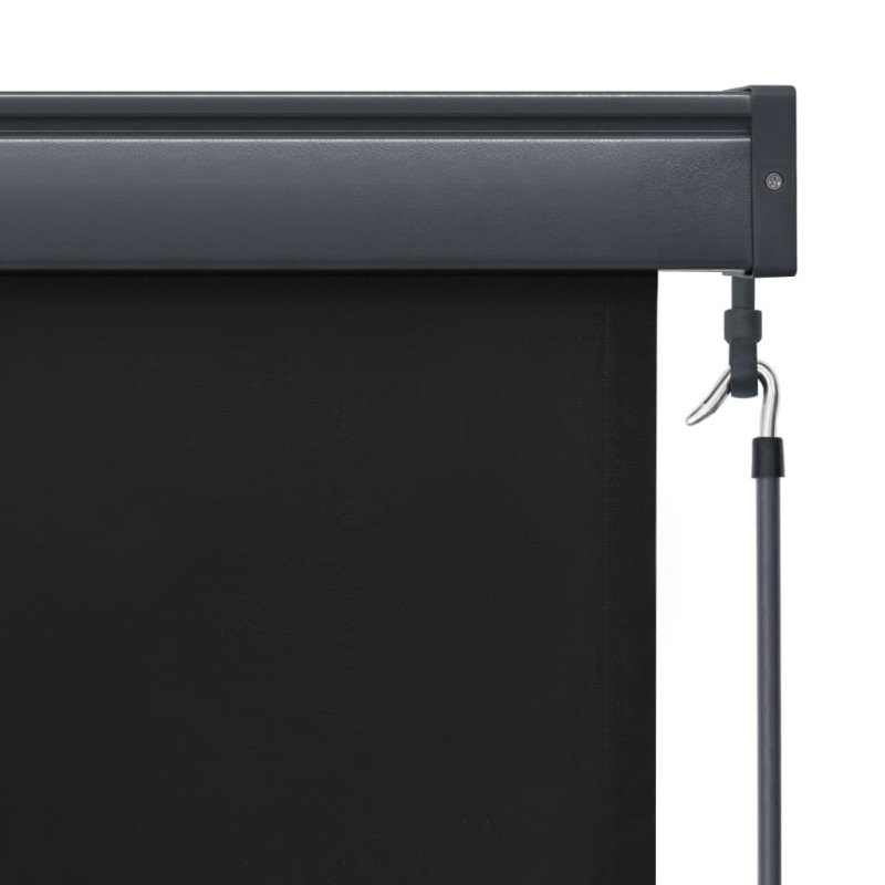 vidaXL Vonkajšia zatemňovacia roleta 100x250 cm antracitová