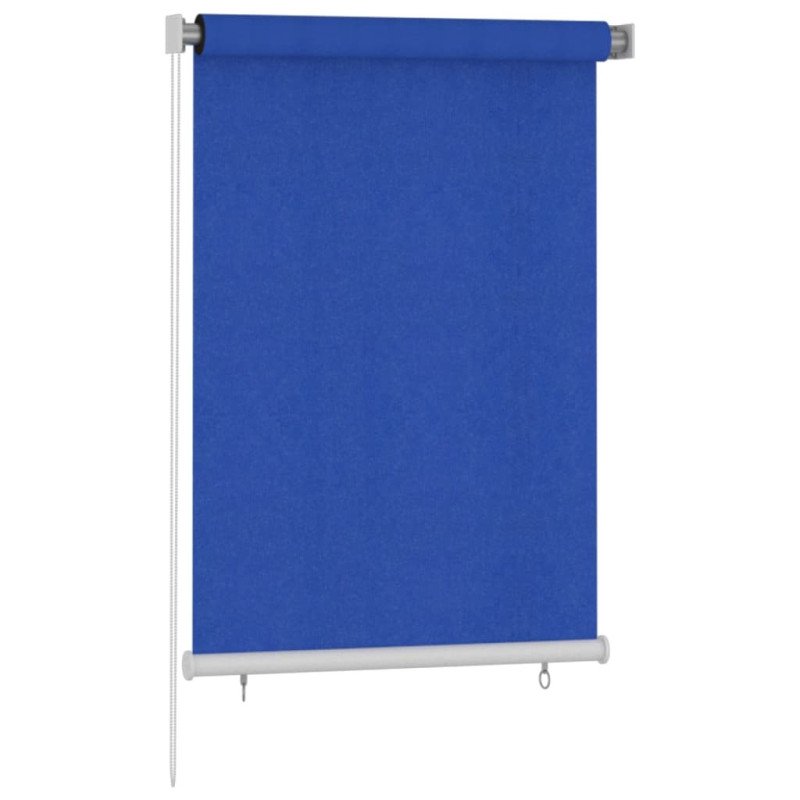 vidaXL Vonkajšia zatemňovacia roleta 100x140 cm modrá HDPE