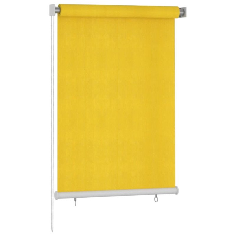vidaXL Vonkajšia zatemňovacia roleta 100x140 cm žltá HDPE