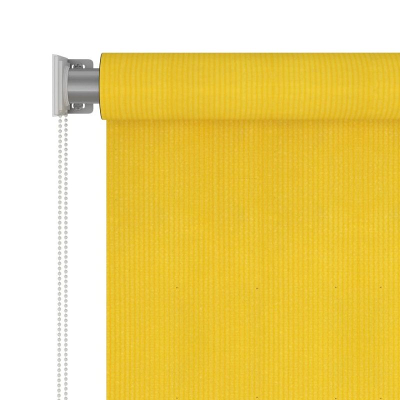 vidaXL Vonkajšia zatemňovacia roleta 100x140 cm žltá HDPE