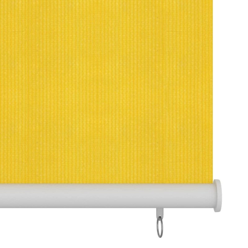 vidaXL Vonkajšia zatemňovacia roleta 100x140 cm žltá HDPE