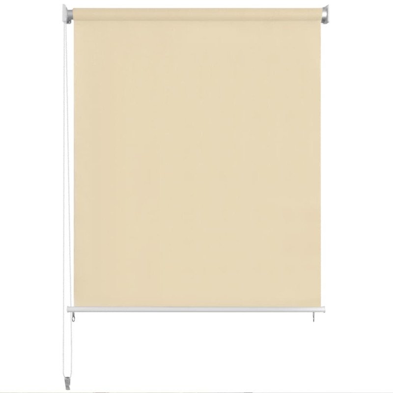 vidaXL Vonkajšia zatemňovacia roleta krémová 80x230 cm HDPE