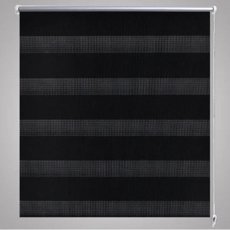 Roleta vzor zebra, 120 x 175 cm, čierna