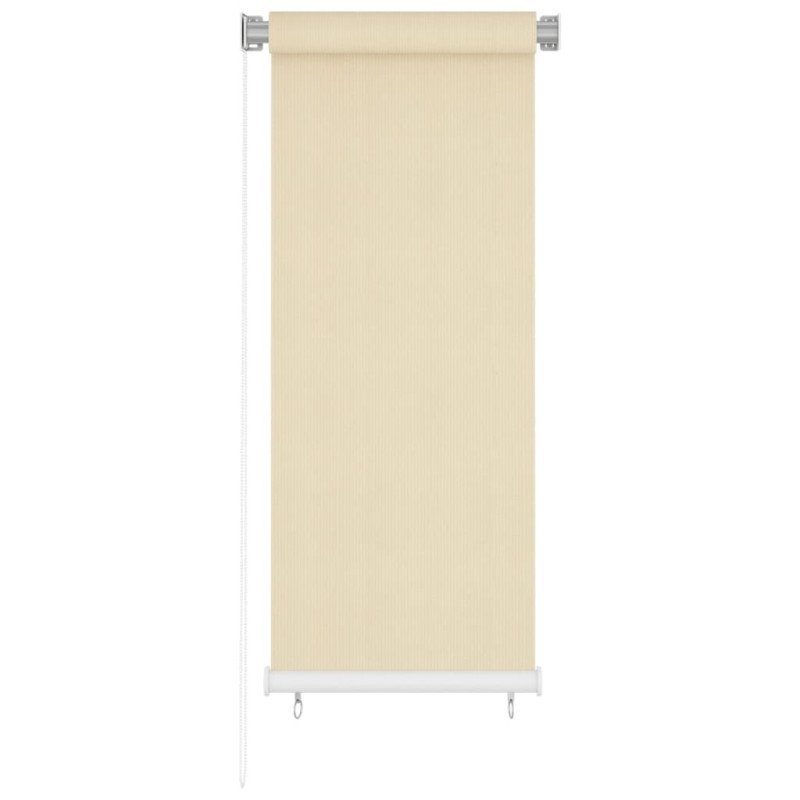 vidaXL Vonkajšia zatemňovacia roleta krémová 60x140 cm HDPE