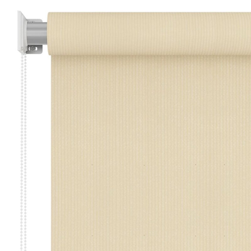vidaXL Vonkajšia zatemňovacia roleta krémová 60x140 cm HDPE