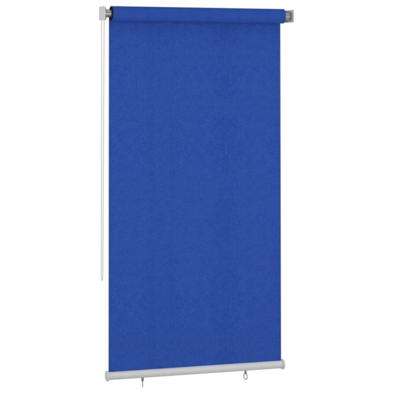 vidaXL Vonkajšia zatemňovacia roleta 120x230 cm modrá HDPE