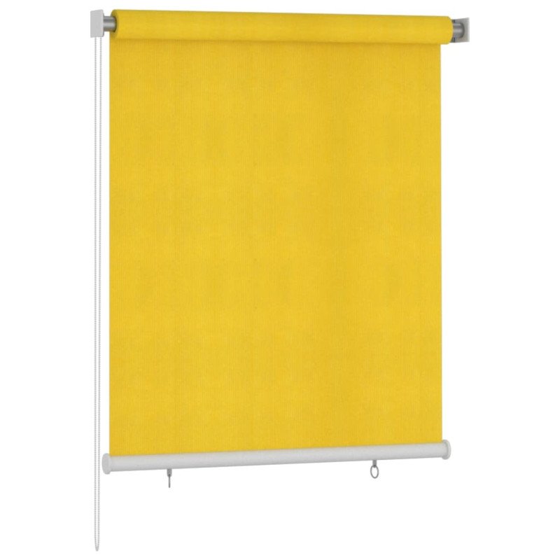 vidaXL Vonkajšia zatemňovacia roleta 120x140 cm žltá HDPE