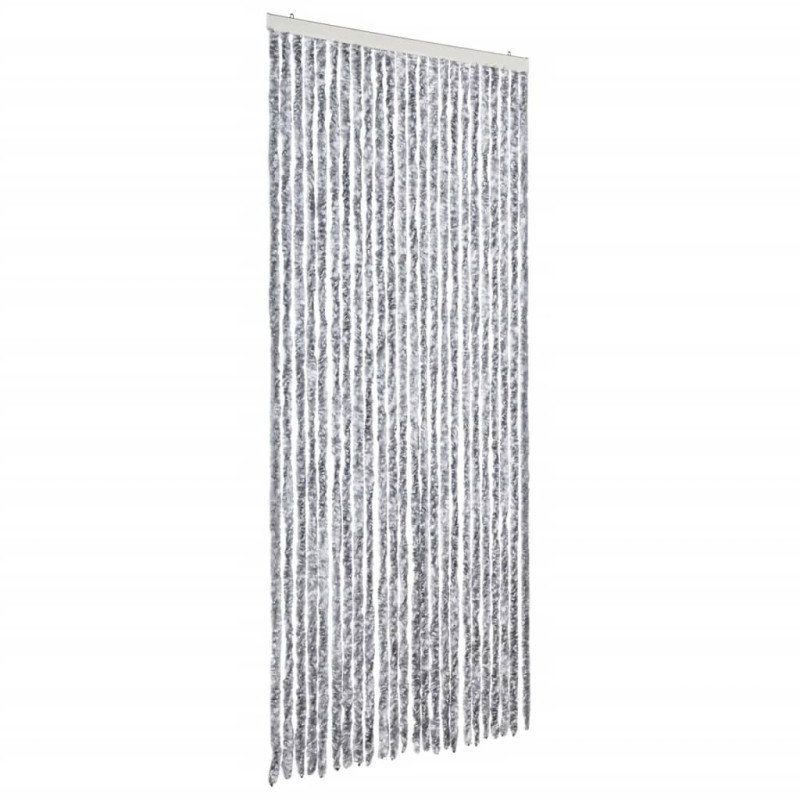 vidaXL Záves proti hmyzu, biely a sivý 100x220 cm, ženilka