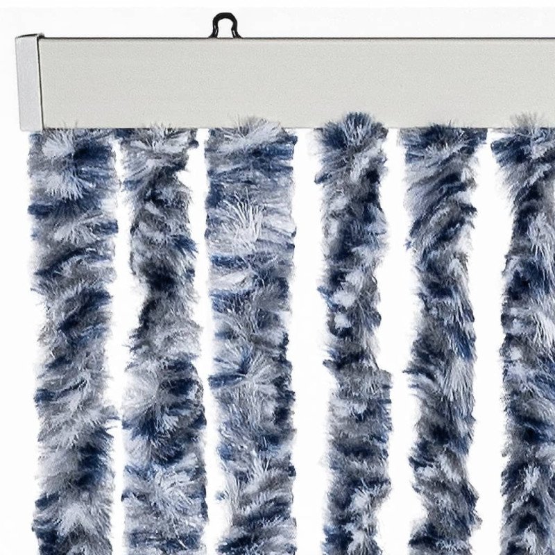 vidaXL Záves proti hmyzu, modrý, biely a strieborný 90x220 cm, ženilka