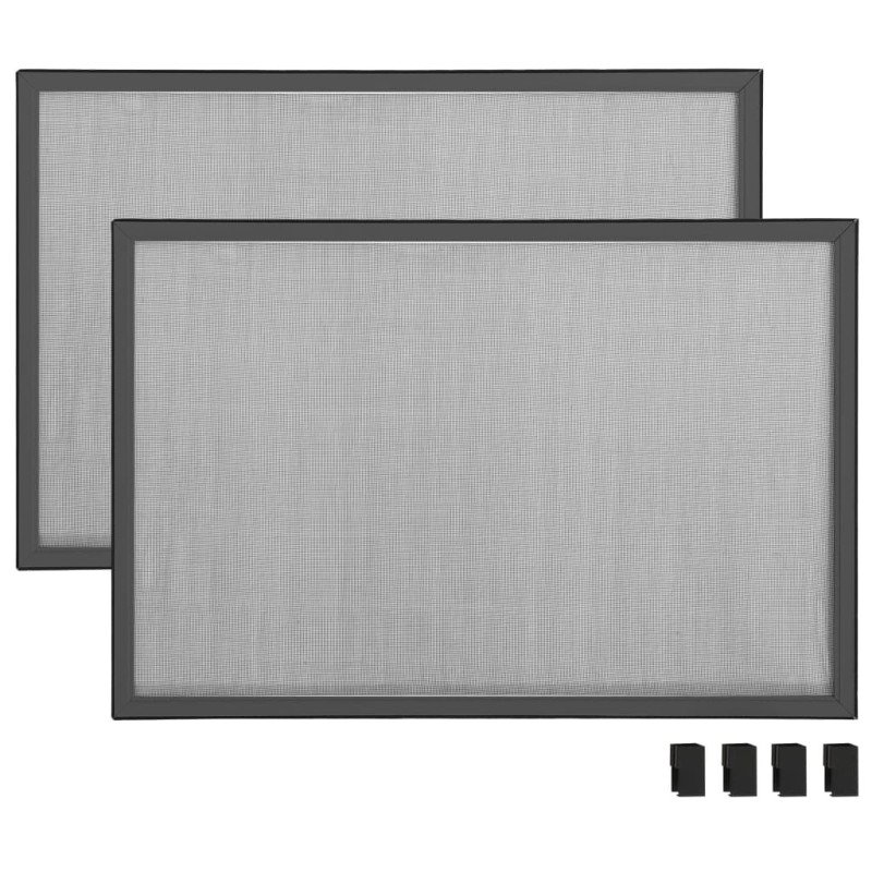 vidaXL Výsuvná okenná sieťka proti hmyzu antracitová (100-193)x75 cm