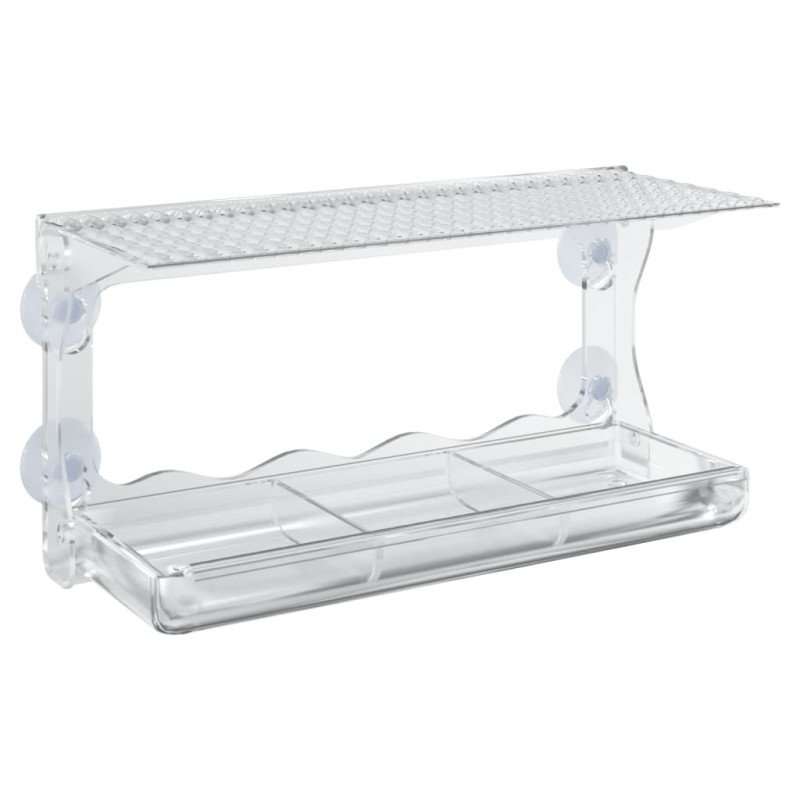 vidaXL Kŕmidlá pre vtáky na okno 2 ks akrylové 30x12x15 cm