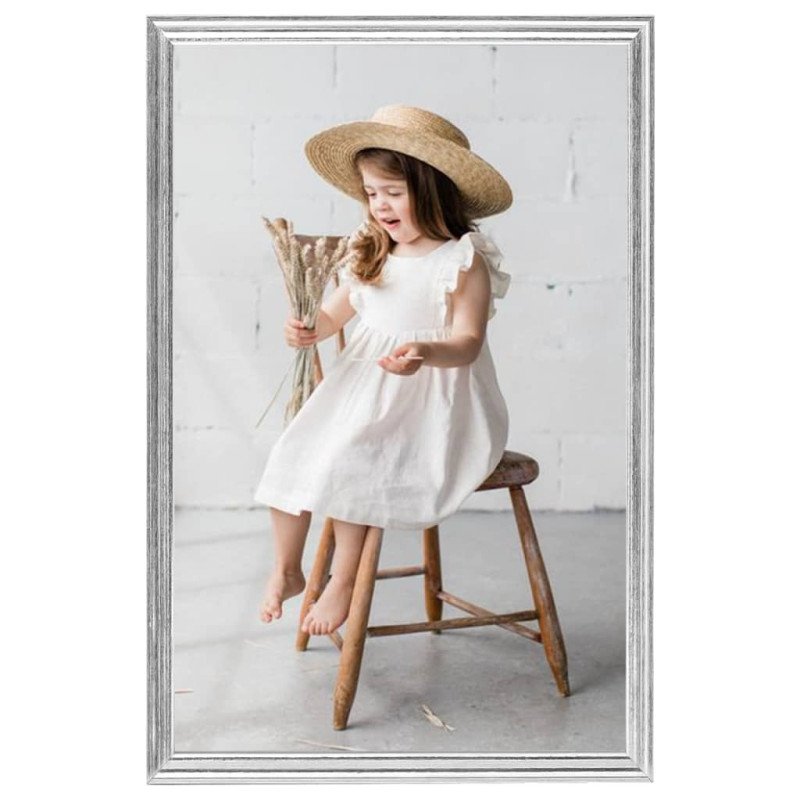 vidaXL Fotorámiky na stenu alebo stôl 3 ks strieborné 70x90 cm MDF
