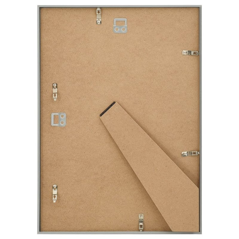 vidaXL Fotorámiky na stenu alebo stôl 5 ks strieborné 18x24 cm MDF