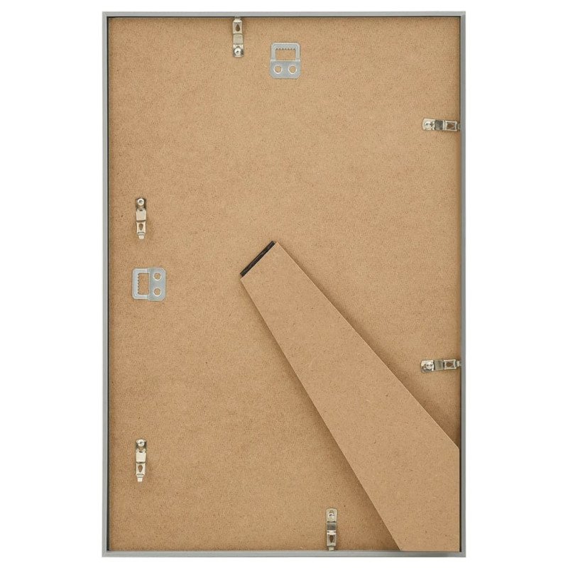 vidaXL Fotorámiky na stenu alebo stôl 5 ks strieborné 50x70 cm MDF