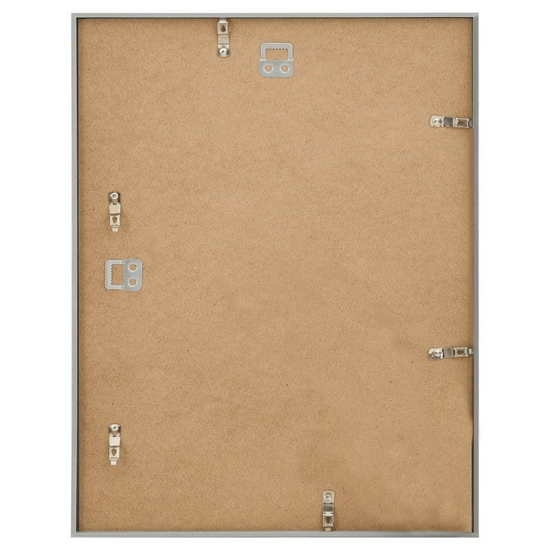 vidaXL Fotorámiky na stenu, koláž 3 ks, strieborné 40x50 cm, MDF