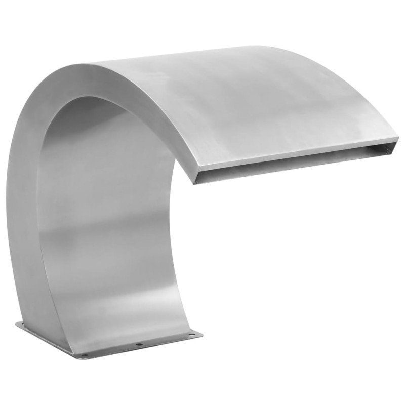vidaXL Bazénová fontána s LED, nehrdzavejúca oceľ 30x60x45 cm
