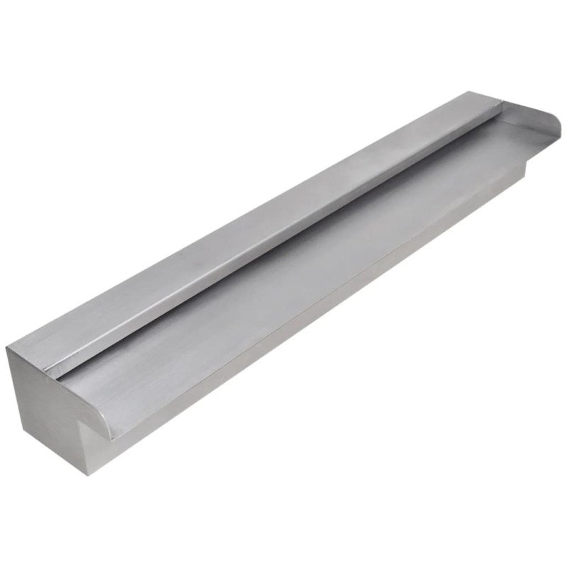 Obdĺžniková bazénová fontána/vodopád, nehrdzavejúca oceľ 60 cm