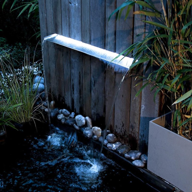 Ubbink Vodopád s LED Niagara 90 cm, nehrdzavejúca oceľ 1312126