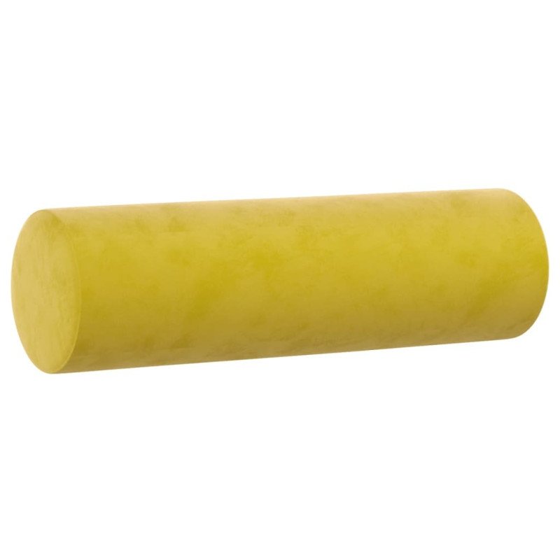 vidaXL Dekoratívne vankúše 2 ks žlté ?15x50 cm zamat