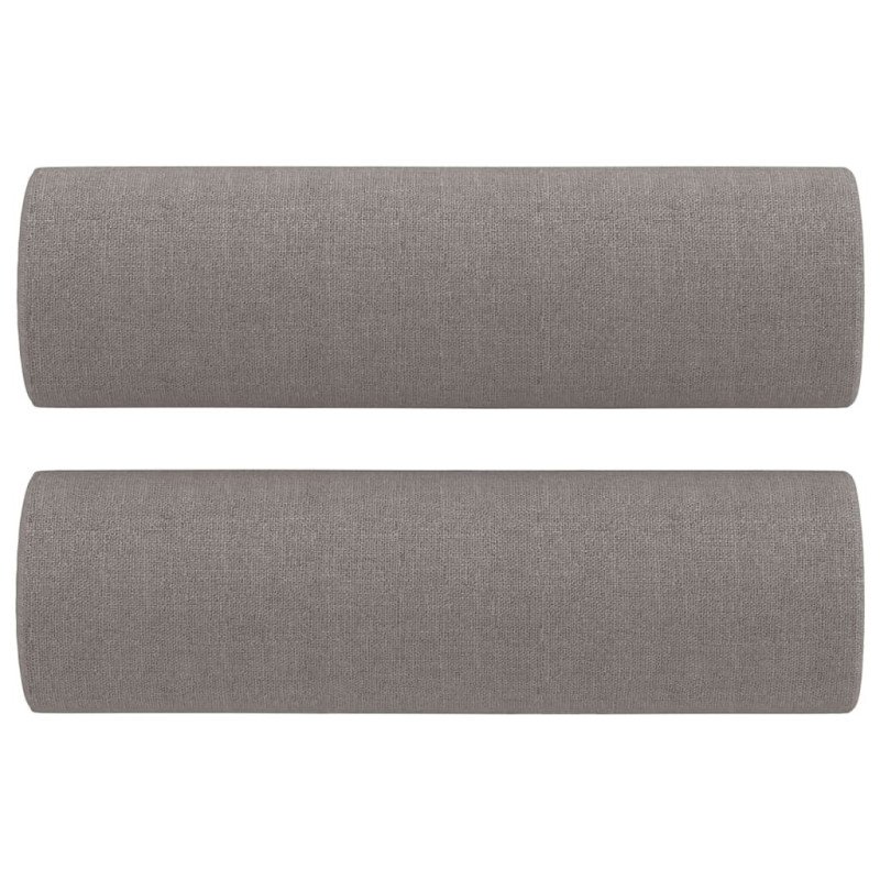 vidaXL Dekoratívne vankúše 2 ks sivohnedé ?15x50 látka