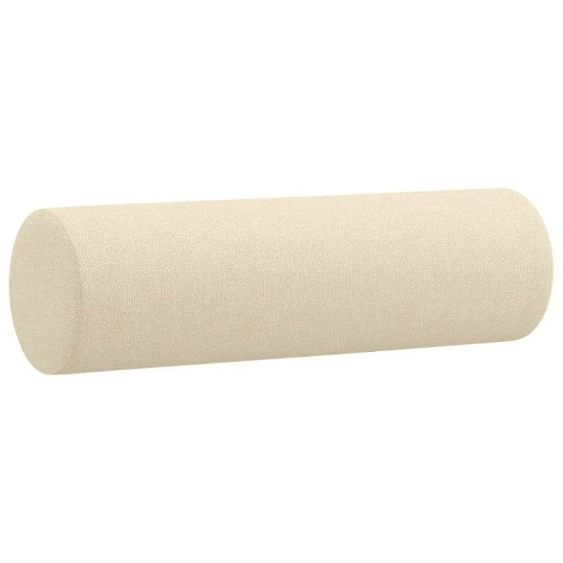 vidaXL Dekoratívne vankúše 2 ks krémové ?15x50 látka