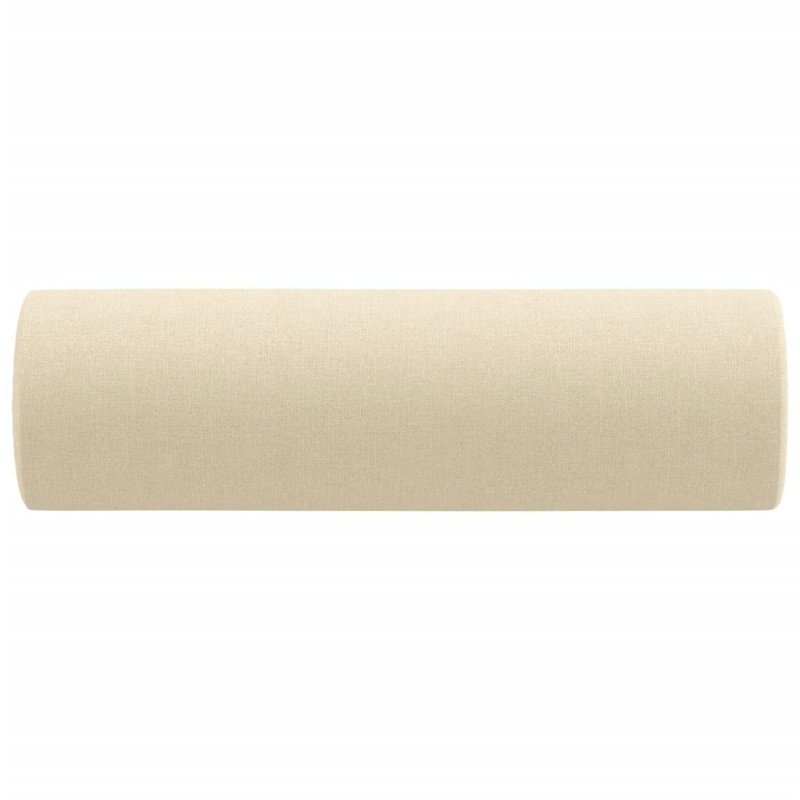 vidaXL Dekoratívne vankúše 2 ks krémové ?15x50 látka