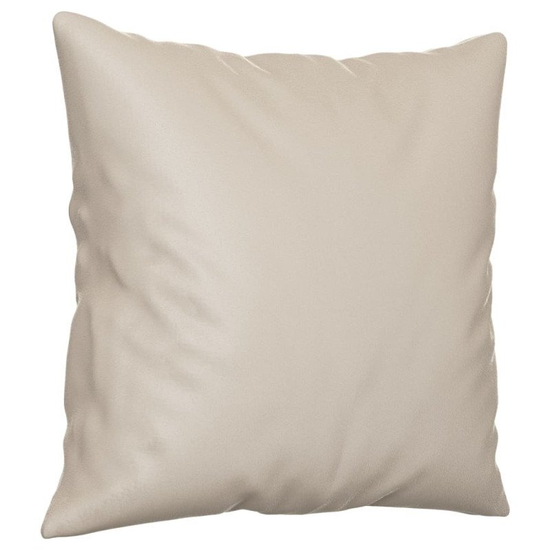 vidaXL Dekoratívne vankúše 2 ks krémové 40x40 cm mikrovláknová látka