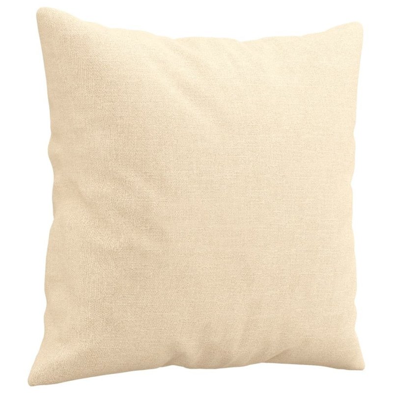 vidaXL Dekoratívne vankúše 2 ks krémové 40x40 cm látka